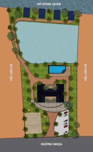 Đất mặt hồ Đồng Quan - Sóc Sơn 3200m2 làm Villa, Homstay nghỉ dưỡng giá chỉ 2.7tr/m2 - 2