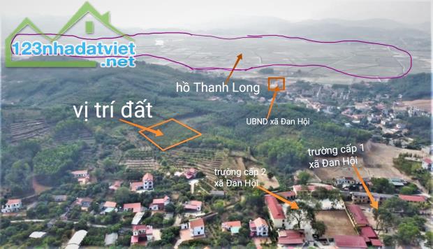Bán lô đất 2345,7m2 tại xã Đan Hội, Lục Nam, Bắc Giang chỉ 650k/m2 sẵn sổ bao phí