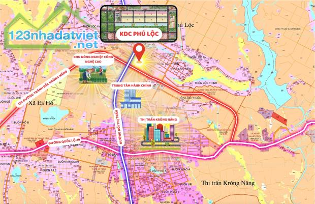 Chính chủ cần bán đất nền trung tâm Phú lộc- Krông-Năng, full thổ, sẵn sổ, bao thuế phí ra - 3