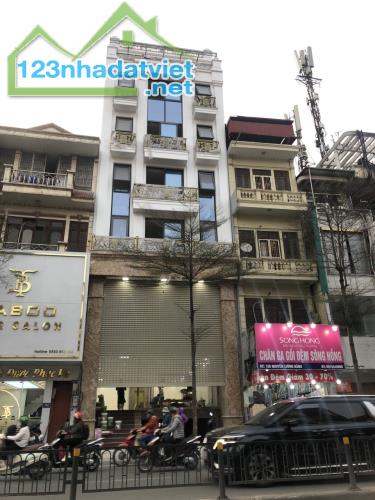 Cho Thuê tòa nhà VP 9 tầng mặt Phố Nguyễn Lương Bằng Dt 205m2 Mt 8m.Giá 300tr/th