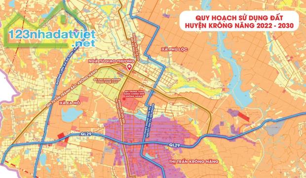 Chính chủ cần bán 4 lô đất KDC Phú Lộc - Krông Năng, thổ cư 100%, đường lớn 8m. - 1