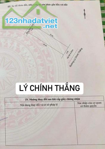 BÁN ĐẤT MẶT TIỀN ĐƯỜNG 7M5 LÝ CHÍNH THẮNG-HOÀ MINH-LIÊN CHIỂU