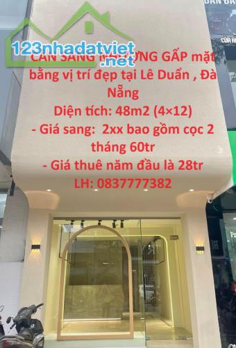 CẦN SANG NHƯỢNG GẤP mặt bằng vị trí đẹp tại Lê Duẩn , Đà Nẵng - 4