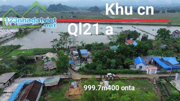 bán đất Thanh Cao Lương Sơn Hòa Bình 999m 400mONT sát khu công nghiệp, mặt tiền dài , RẺ - 2