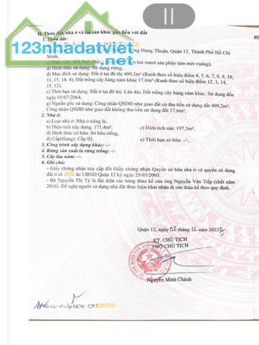 Bán Vila Đông Hưng Thuận 2 P. Đông Hưng Thuận Quận 12, 1038m2, giá chỉ 8x tỷ - 3