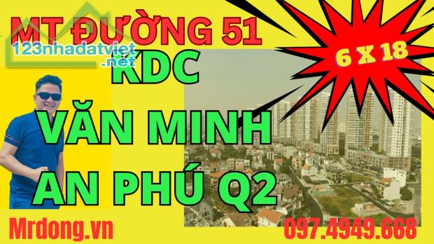 Mặt tiền KDC Văn Minh Quận 2 đường 51, Phở nam Vương Thuê 25tr/th Siêu Kinh Doanh 23tỷ999 - 4