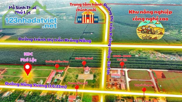Bán vài lô đất full thổ cư , vị trí đắc địa giá tốt ở trung tâm Huyện krông Năng Đắk lắk - 3
