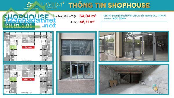 Cho thuê shophouse thương mại tại dự án Lavida Plus Q7, diện tích đa dạng giá cả hợp lý