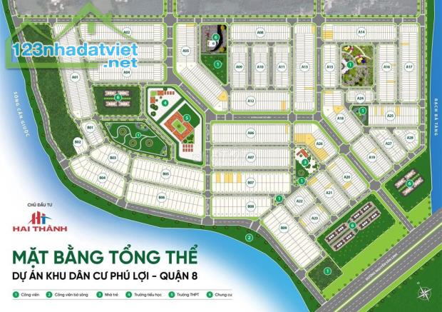 Bán đất mặt tiền nội bộ đường KDC Phú Lợi Phường 7 Quận 8. - 2