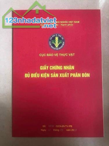 3 Long An 독일 공업단지 비료공장을 판매한다 ( bán gấp xưởng sản xuất phân bón KCN đức hoà 3)