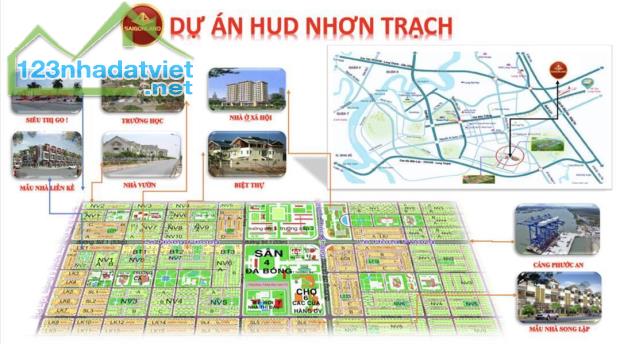 Mua bán đất dự án Hud Nhơn Trạch - Saigonland Nhơn Trạch - Đất nền sổ sẵn giá rẻ - 2