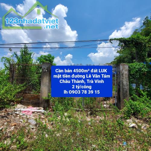 Cần bán trên 4.500m² mặt tiền đường Lê Văn Tám gần Nội Ô Trà Vinh - 5