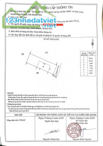 Bán nhanh căn nhà Dien Lâm Diên Khánh còn mới toanh, dt 302m giá 1 tỷ 339 triệu - 5