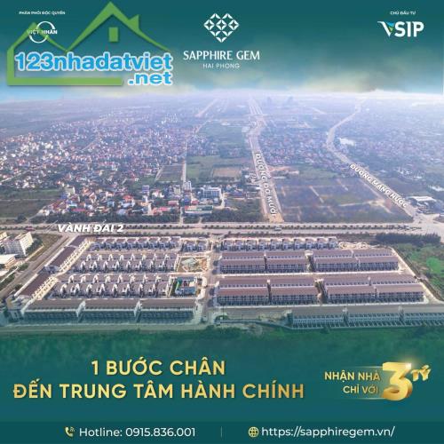 Bán Nhà phố Sapphire Gem 110m2 - Ngay Trung tâm Hành chính mới Hải Phòng - 4