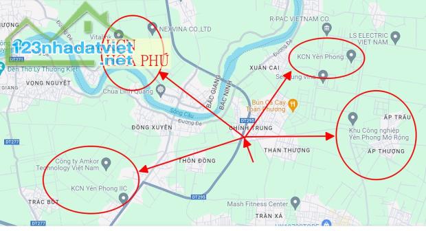 !! HÓT * CHÍNH CHỦ BÁN LÔ ĐẤT LÀN 2 ĐƯỜNG 295, GẦN CẦU ĐÔNG XUYÊN YÊN PHONG, BẮC NINH – - 2