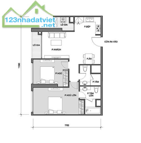 Chuyển công tác cần bán chcc Vinhomes Gardenia Hàm Nghi. căn 78m2 thông thủy 2PN - 4