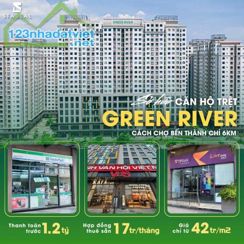 BÁN, CHO THUÊ SHOP 2 TẦNG 151-183m2, GIÁ THỎA THUẬN, VAY 80%, CÓ SỔ HỒNG, GREEN RIVER Q8