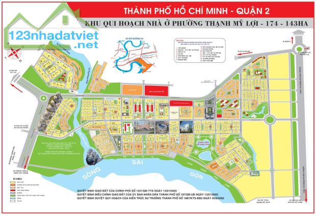 Bán đất biệt thự đường 69A, dự án Huy Hoàng, phường Thạnh Mỹ Lợi, Q2,TPHCM