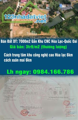 Cần Bán Đất DT: 7000m2 Gần Khu CNC Hòa Lạc-Quốc Oai - 5