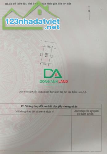 Bán đất  Đông Anh giá rẻ diện tích 41,2 m² tại Đình Trung, xã Xuân Nộn, huyện Đông Anh. - 1