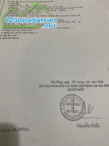 ĐẤT CHÍNH CHỦ - GIÁ CỰC TỐT TẠI Đường Tôn Đản, P. Hoà An, Q. Cẩm Lệ, Đà Nẵng - 1