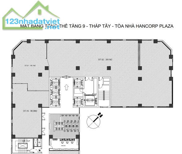 CHO THUÊ VĂN PHÒNG TÒA HANCORP PLAZA TẦNG 9 – 72 TRẦN ĐĂNG NINH CẦU GIẤY - 2