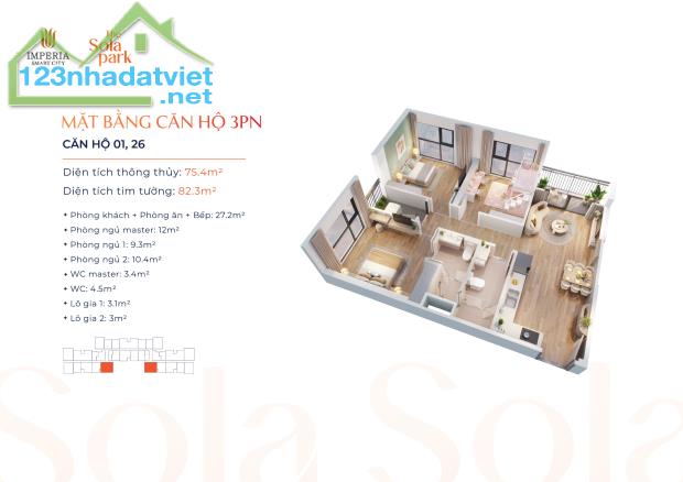 G2-The Sola Park nhận BOOKING sớm với chiết khấu cao, đầu tư từ móng chỉ từ 58tr/m2 - 2