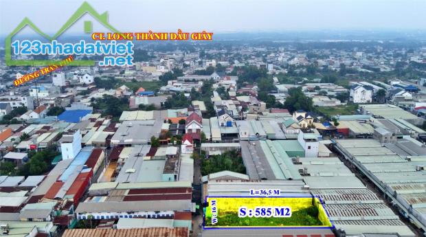 Cần Bán thửa đất Nhơn Trạch 585m2 có sẵn 200m2 Thổ Cư nằm sau đường Trần Phú Bến Cam xã - 3