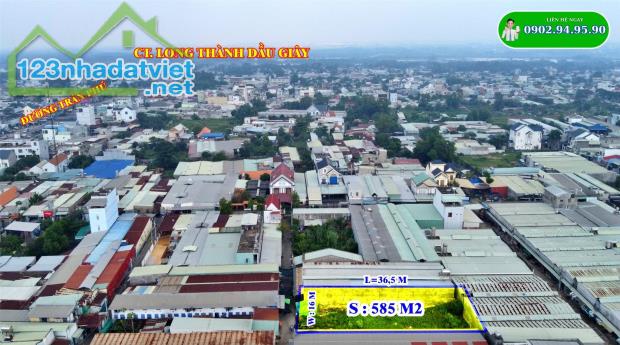 Cần Bán thửa đất Nhơn Trạch 585m2 có sẵn 200m2 Thổ Cư nằm sau đường Trần Phú Bến Cam xã - 4