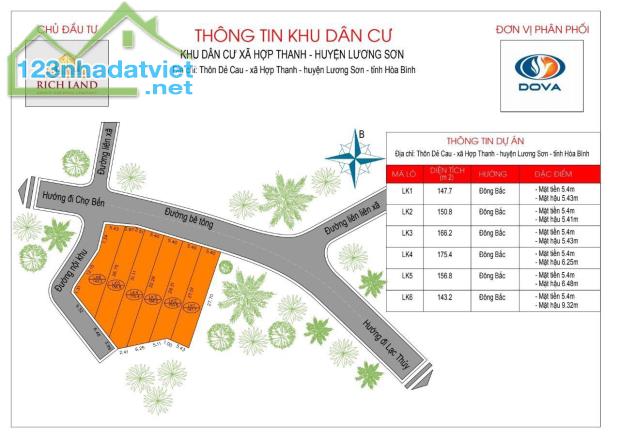 RICH LAND MỞ BÁN LÔ ĐẤT LIỀN KỀ TẠI HỢP THANH - LƯƠNG SƠN - HÒA BÌNH - 2