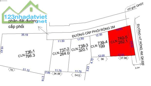 bán 4 lô đất diên lạc diên khánh quy hoạch đất ở đô thị chỉ 736tr/lô đến1ty990tr rộng - 4