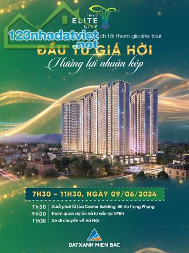 Chỉ với số vốn hơn 800 triệu đồng, sở hữu căn hộ Tecco Elite City