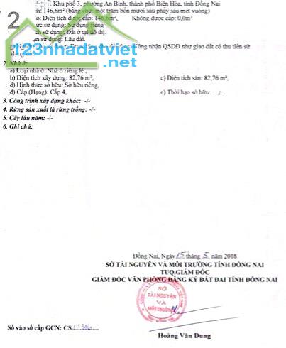 BÁN RẺ NHÀ ĐẤT AN BÌNH 1TRỆT 1LẦU, SỔ HỒNG RIÊNG THỔ CƯ, ĐƯỜNG OTO GẦN CHỢ - 1