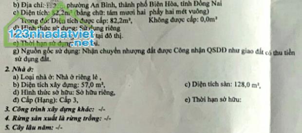 BÁN RẺ NHÀ ĐẤT AN BÌNH 1TRỆT 1LẦU, SỔ HỒNG RIÊNG THỔ CƯ, ĐƯỜNG OTO GẦN CHỢ - 2