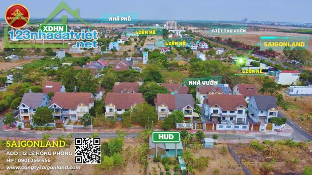 Saigonland Cần bán nhanh nền Nhà Vườn  sổ sẵn dự án Hud Nhơn Trạch Đồng Nai diện tích - 1