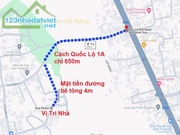 15 Bán nhà Hòa Phước, Hòa Vang mặt tiền đường ô tô gần QL 1A chỉ 13xx diện tích 122m2 - 1