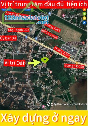 Bán đất mặt tiền quốc lộ 22 b thị trấn Gò Dầu Tây Ninh