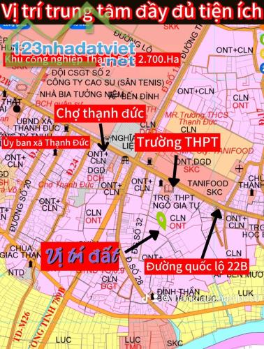 Bán đất mặt tiền quốc lộ 22 b thị trấn Gò Dầu Tây Ninh - 1