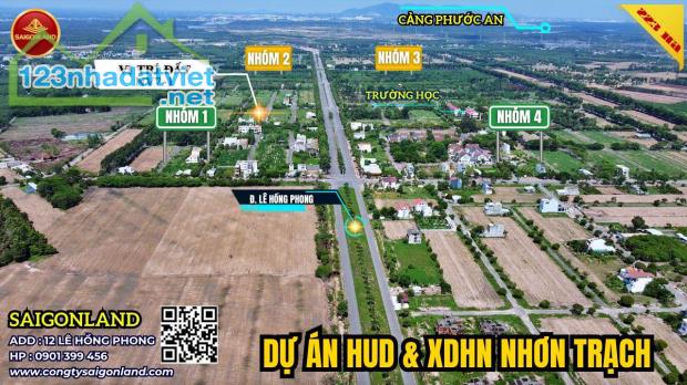 Saigonland - Cần bán đất nền dự án Hud và XDHN Nhơn Trạch vị trí đẹp cho nhà đầu tư Am Cư. - 2