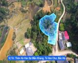 Mảnh đất diện tích 1200m2 tại Tả Van Chư, Bắc Hà, Lào Cai, cần bán, view thung lũng