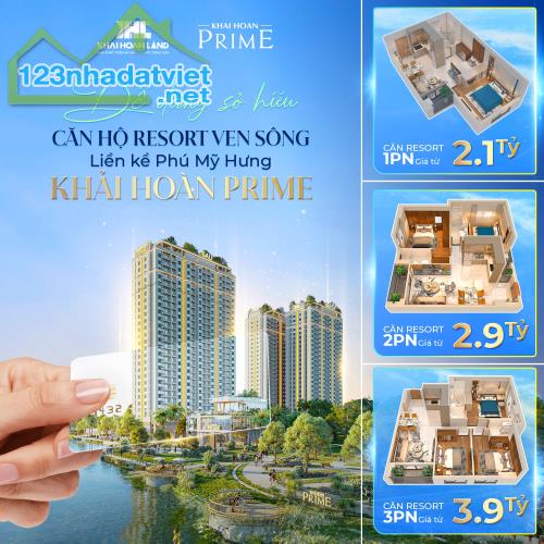 CĂN HỘ KHAIHOAN PRIME,TỪ 2.1 TỶ, TRẢ 1%/THÁNG, VAY MIỄN GỐC-LÃI, CK 12% - 1