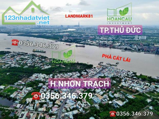 Nền thổ cư 110m2 ngang 8, đường bê tông, cách phà Cát Lái 6km - 5