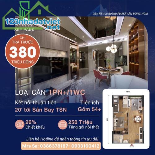TT 10% nhận nhà CK lên đến 30%/tổng giá trị căn hộ Phạm Văn Đồng full nội thất - 2