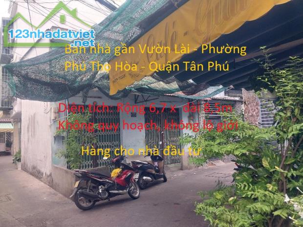 Bán nhà gần đường Vườn Lài - Phương Phú Thọ Hòa, Tân Phú, 6,7 x8.5, nhỉnh 3 tỷ 5 - 3