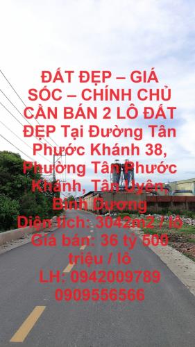 ĐẤT ĐẸP – GIÁ SỐC – CHÍNH CHỦ CẦN BÁN 2 LÔ ĐẤT ĐẸP Tân Phước Khánh, Tân Uyên, Bình Dương - 3