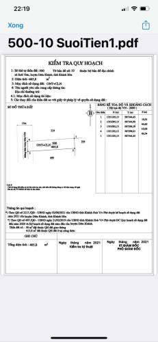 Bán đất Suối Tiên Diên Khánh rộng 466m ngang 10m có 100m thổ cư chỉ 2ty350tr Vùng Ven Nha - 4