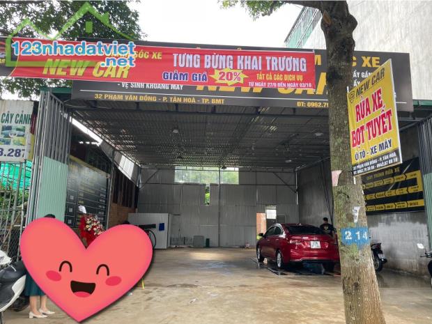 Cần sang lại tiệm rửa xe tâm huyết tại trung tâm đường Phạm Văn Đồng, TP. Buôn Ma Thuột