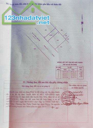 Ccg do thiếu nợ quá nhiều cần bán căn nhà ở Tiền Lân 18 ,Bà Điểm ,80m2,sổ hồng riêng 740tr - 5