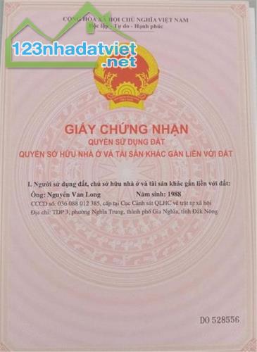 HOT HOT !!!  CHÍNH CHỦ Cần LÔ ĐẤT MẶT TIỀN TẠI Phường Nghĩa Thành -TP. Gia Nghĩa, Đắk Nông - 2