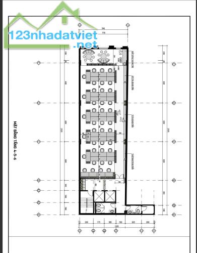Cho thuê sàn tầng 5 phố Đặng Tiến Đông, Đống Đa, Hà Nội, DTSD 215m2, thông sàn, giá 40th - 2